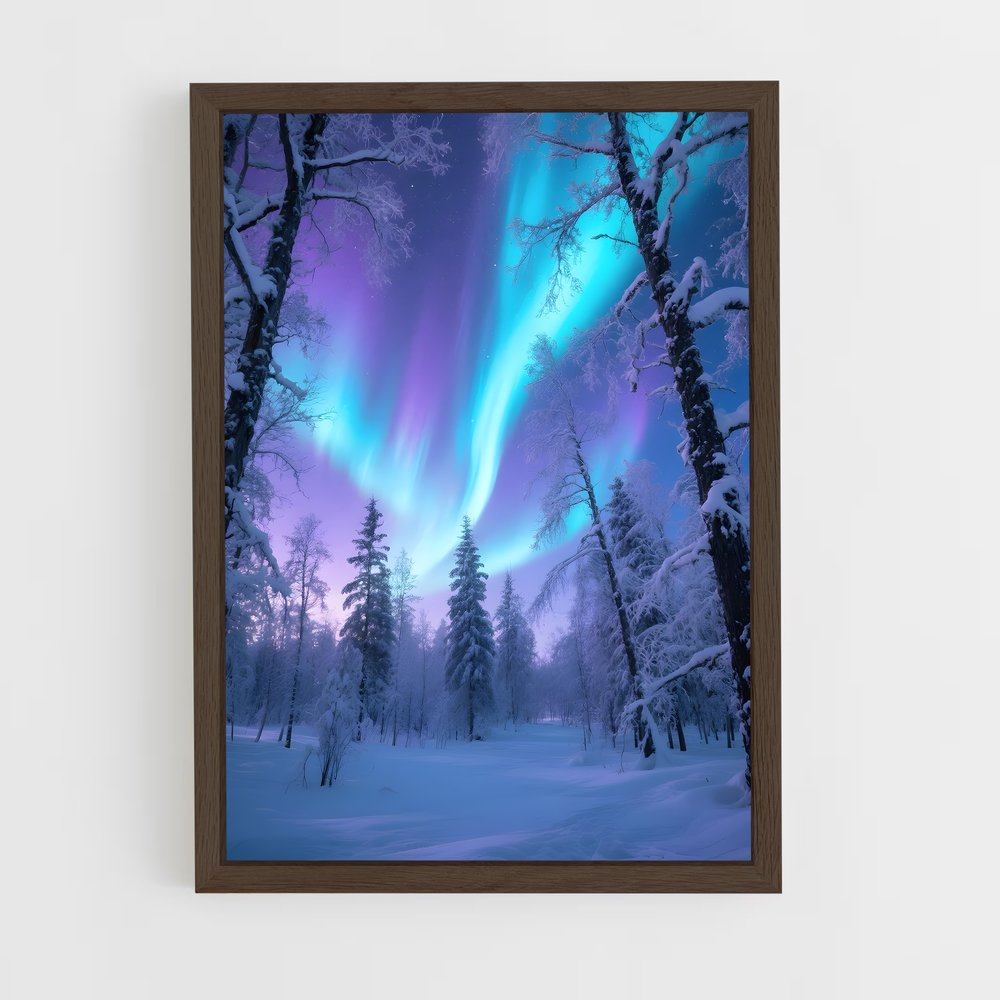 Poster Aurora borealis éblouissante – affiche Univers (vue 5)